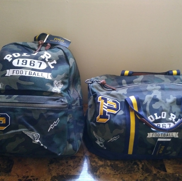 Polo Ralph Lauren Football Canvas Camo Duffle - Picture 4 of 4